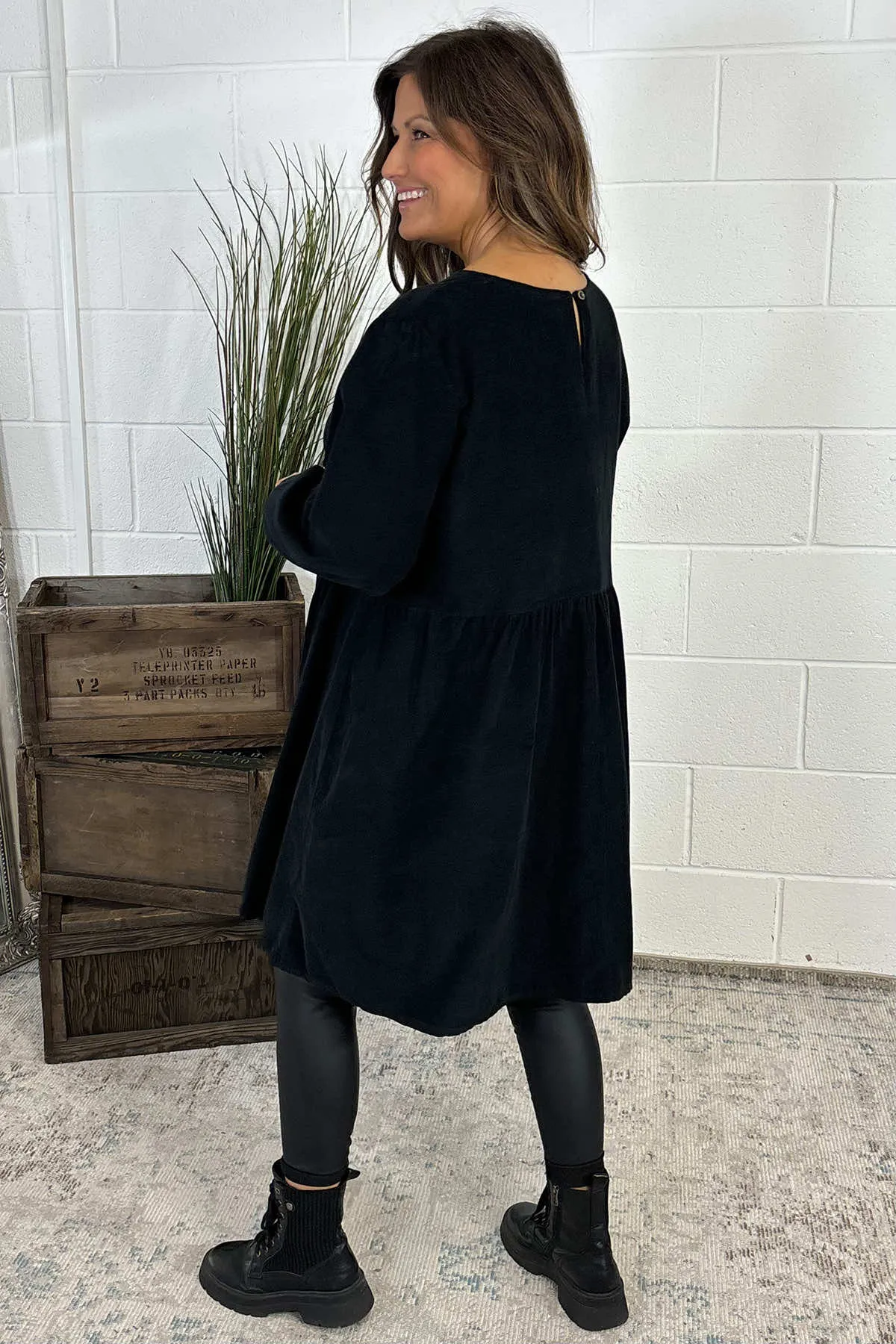 Andrea Needlecord Tunic Black