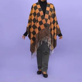 Coffee Winter Cape Shawl PN4731