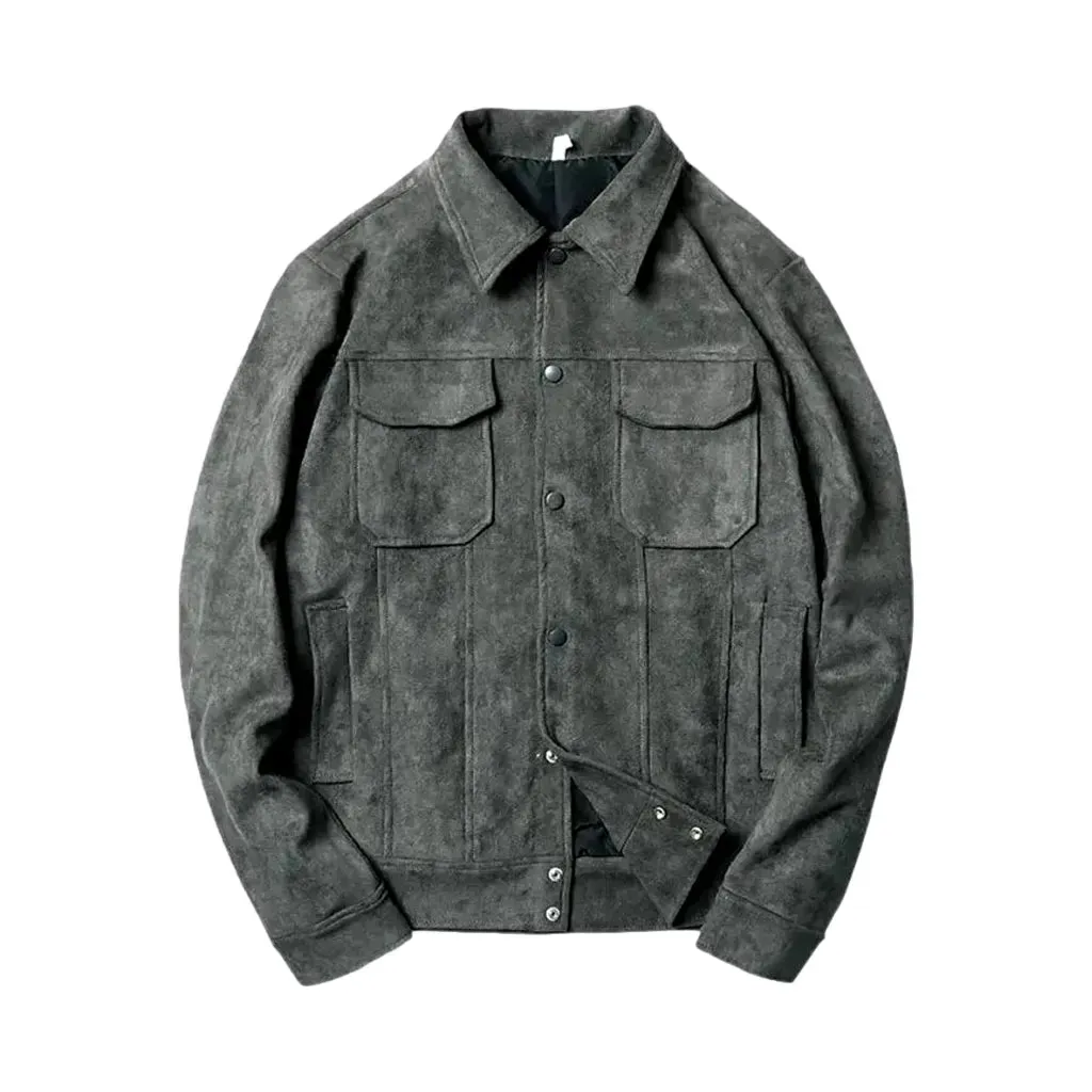 Fashion medium fit men's jean jacket