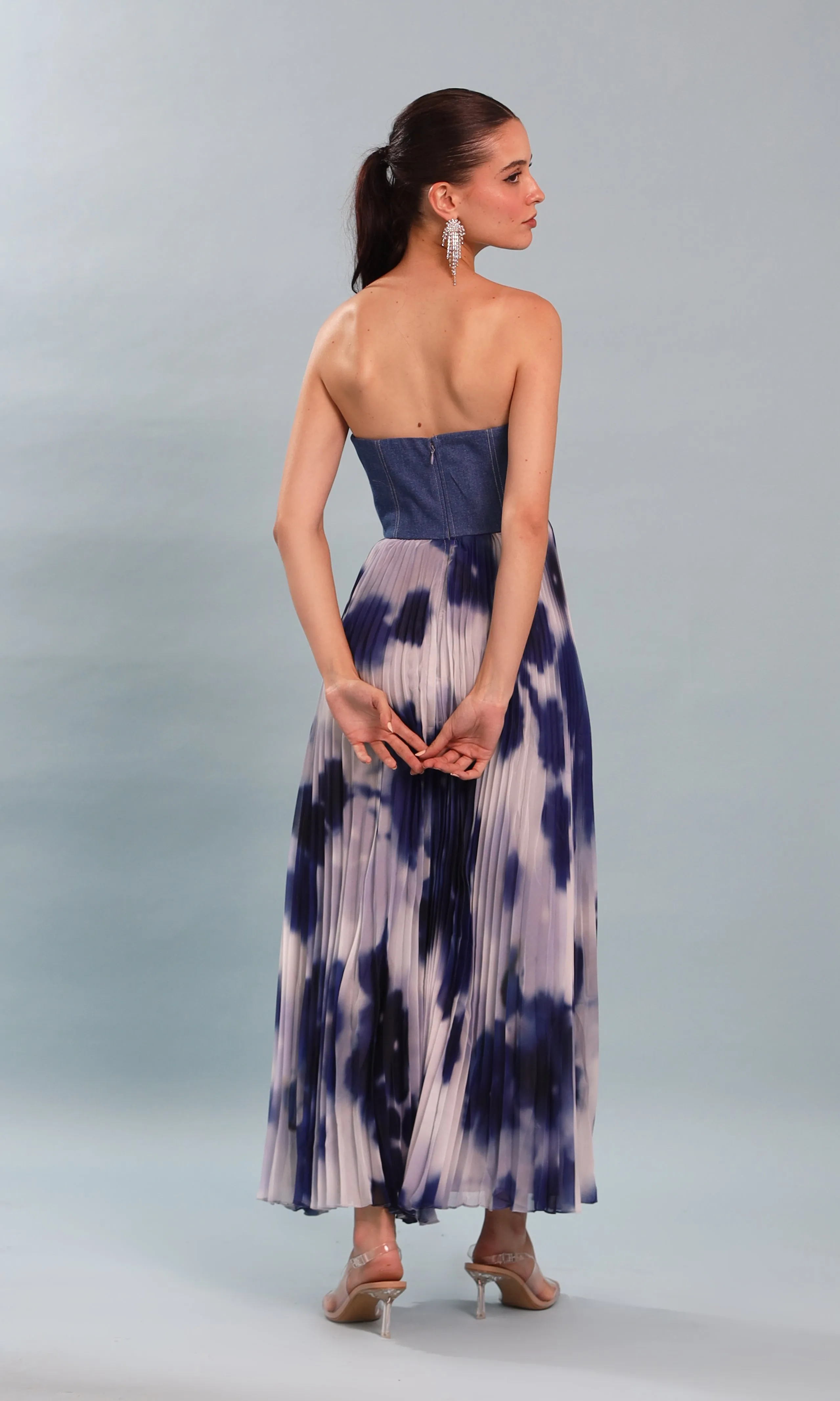 Irit Denim Printed Dress