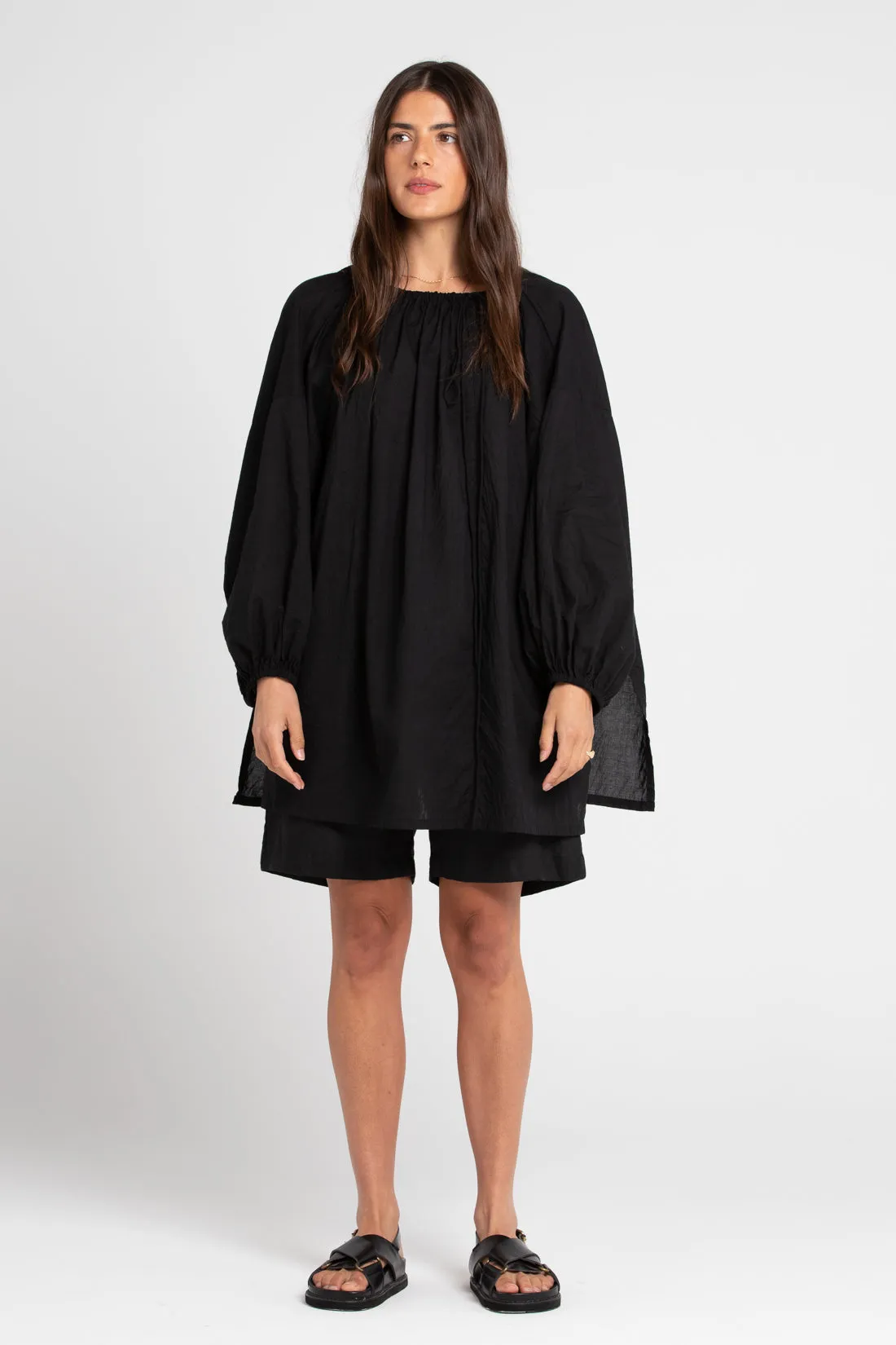 Joss Organic Cotton Blouse Black