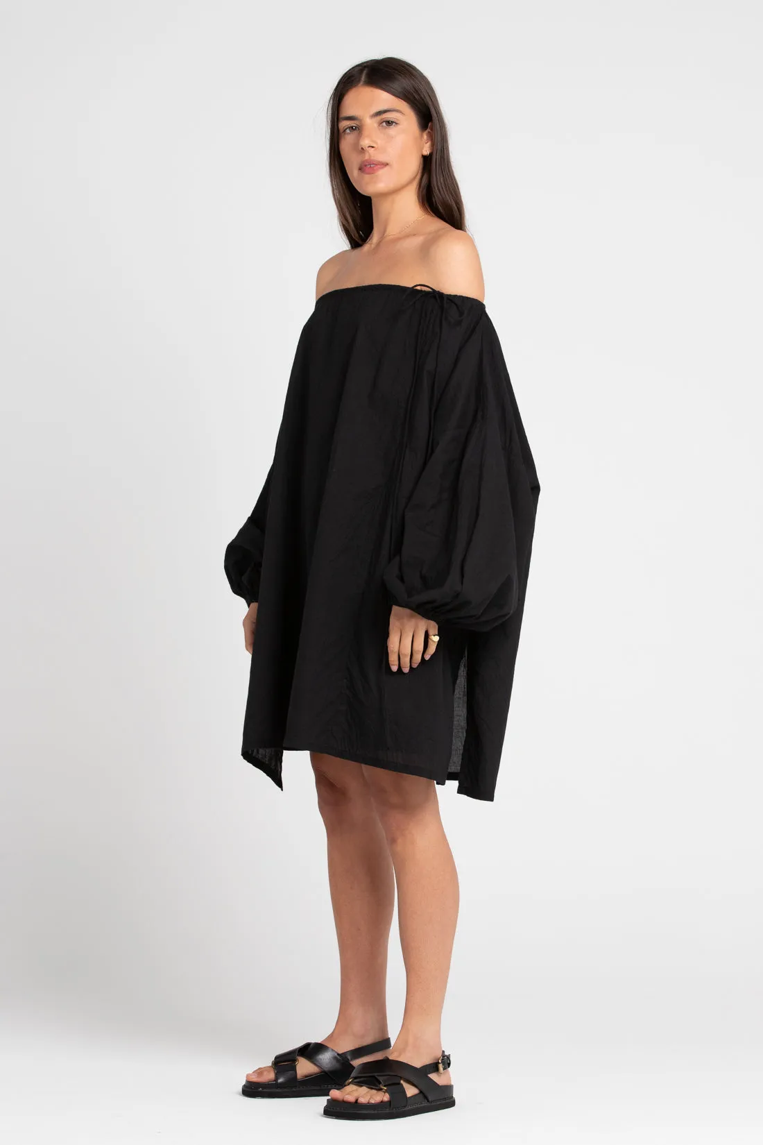Joss Organic Cotton Blouse Black