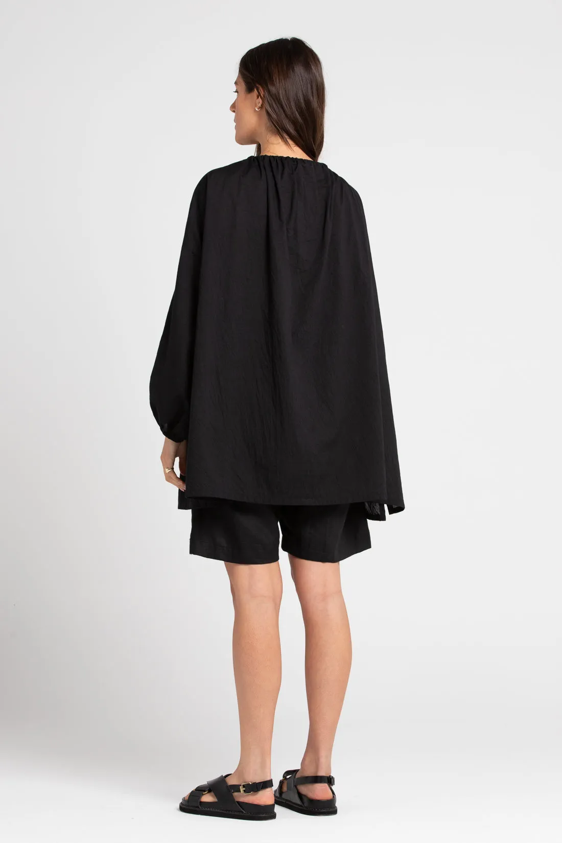 Joss Organic Cotton Blouse Black