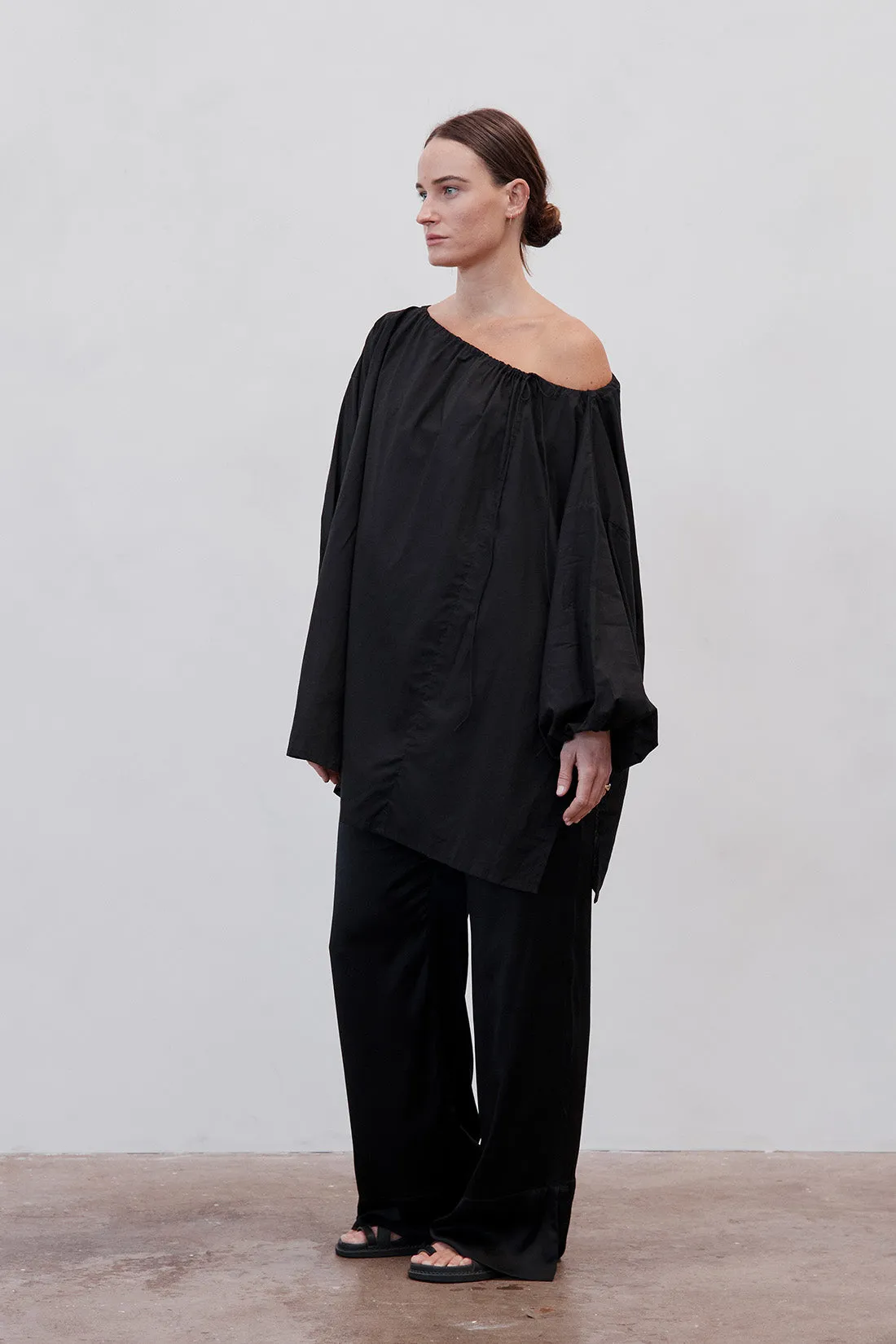 Joss Organic Cotton Blouse Black