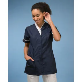 Ladies V-Neck Zip Fasten Tunic