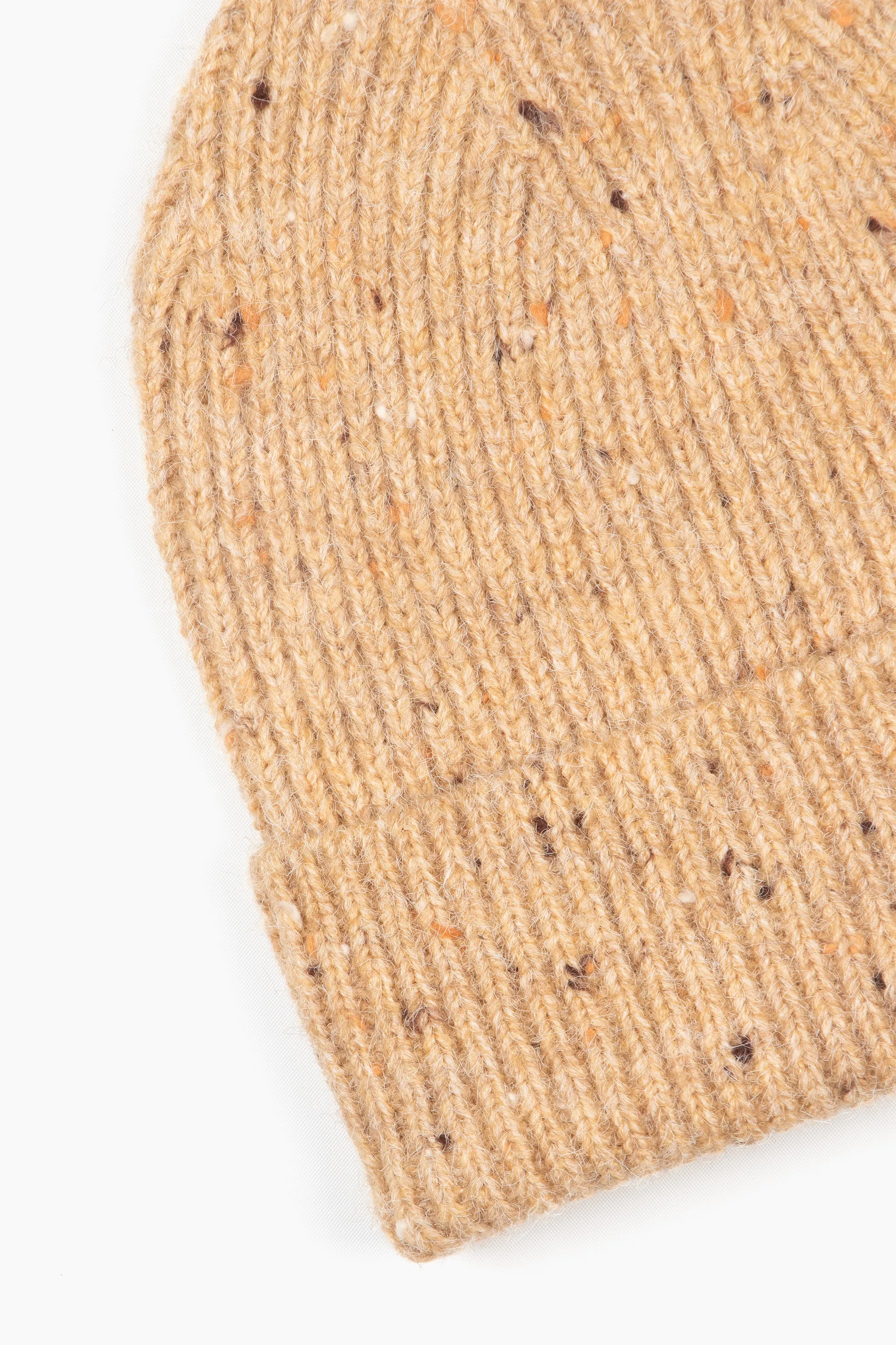 Lainey Beanie Hat - Brown, Marl Knit