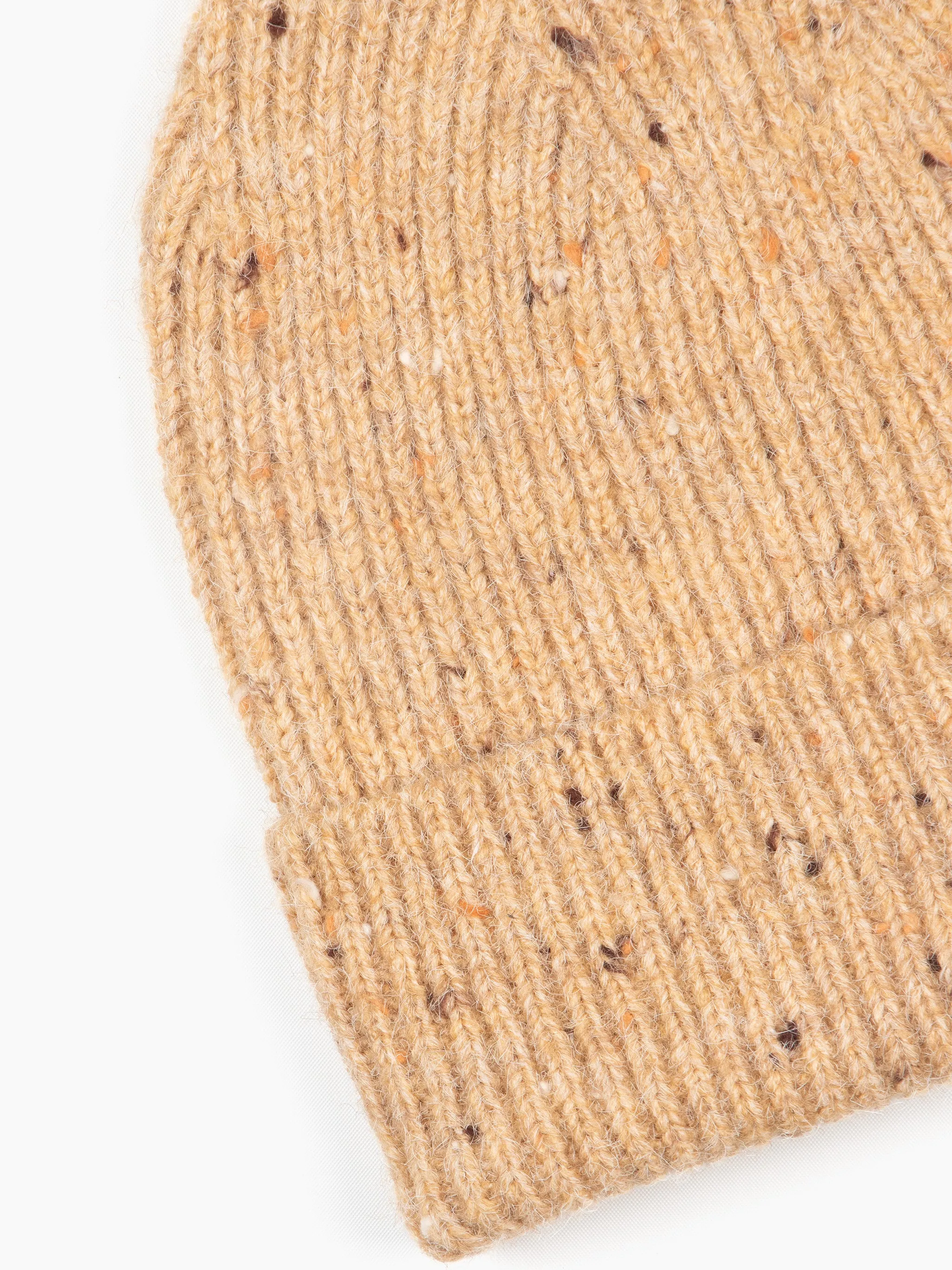 Lainey Beanie Hat - Brown, Marl Knit