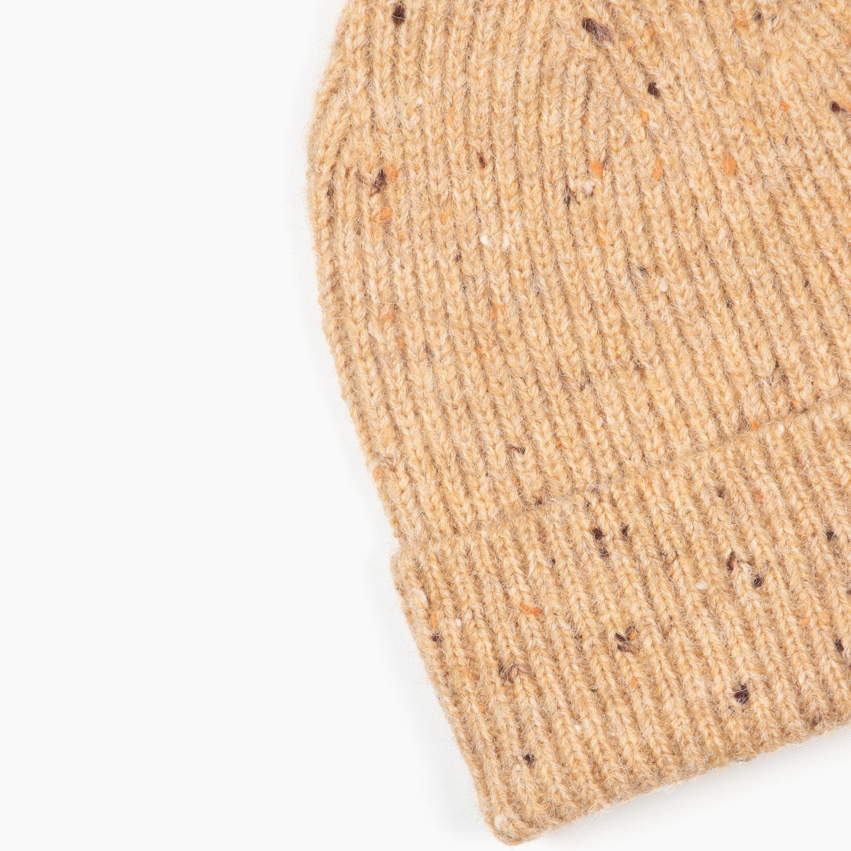 Lainey Beanie Hat - Brown, Marl Knit