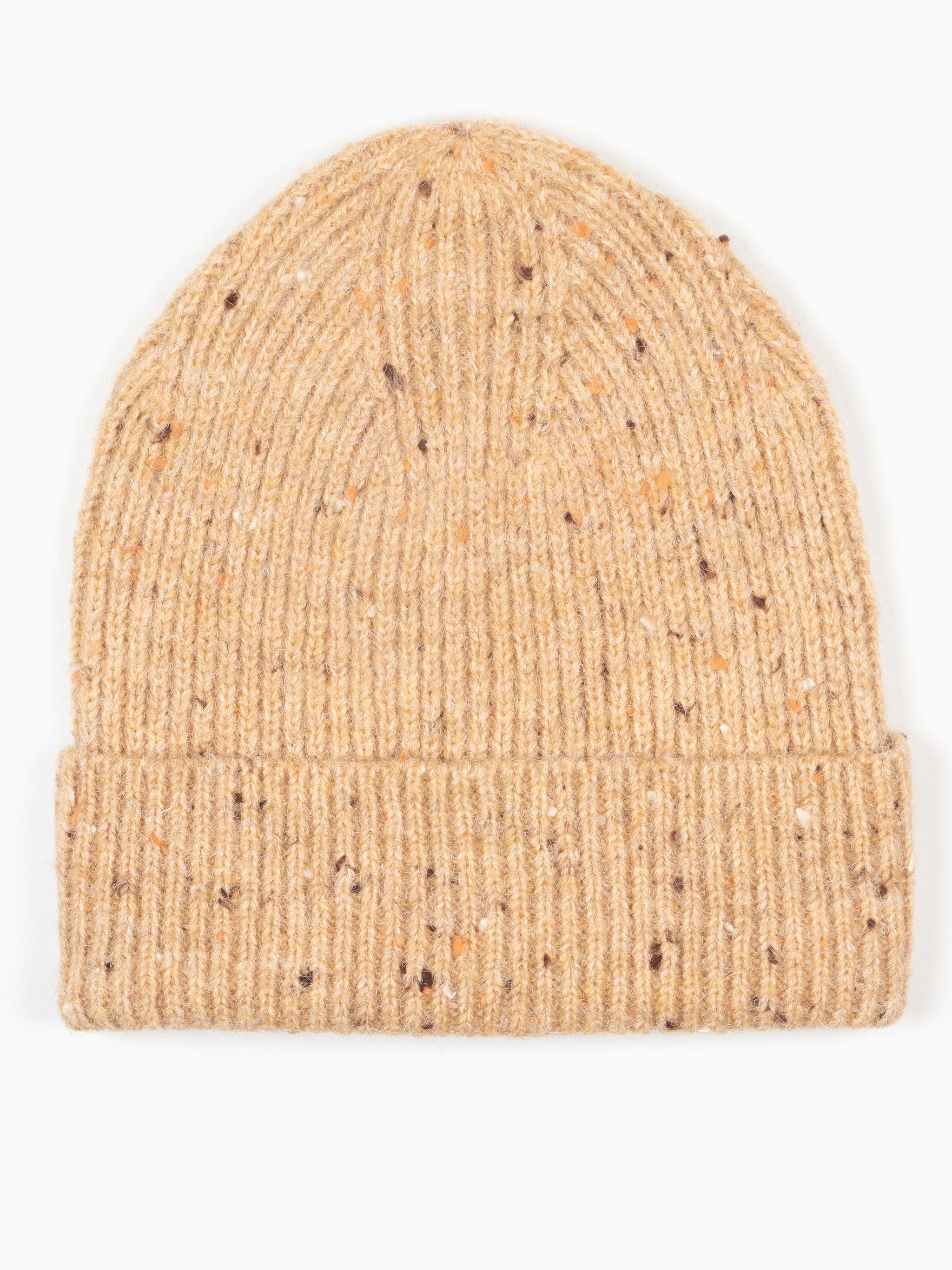 Lainey Beanie Hat - Brown, Marl Knit
