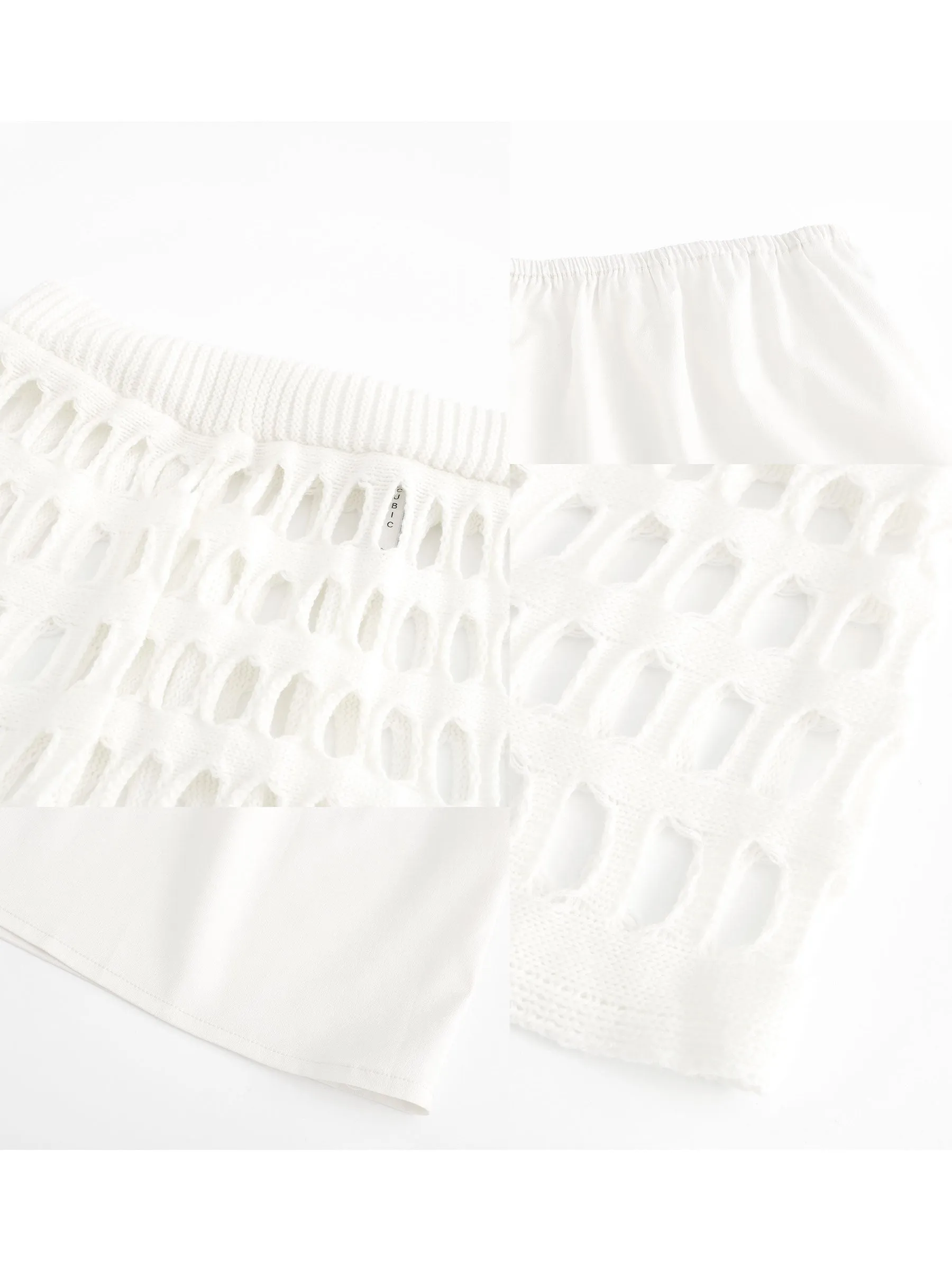 Large Mesh Midi Skirt