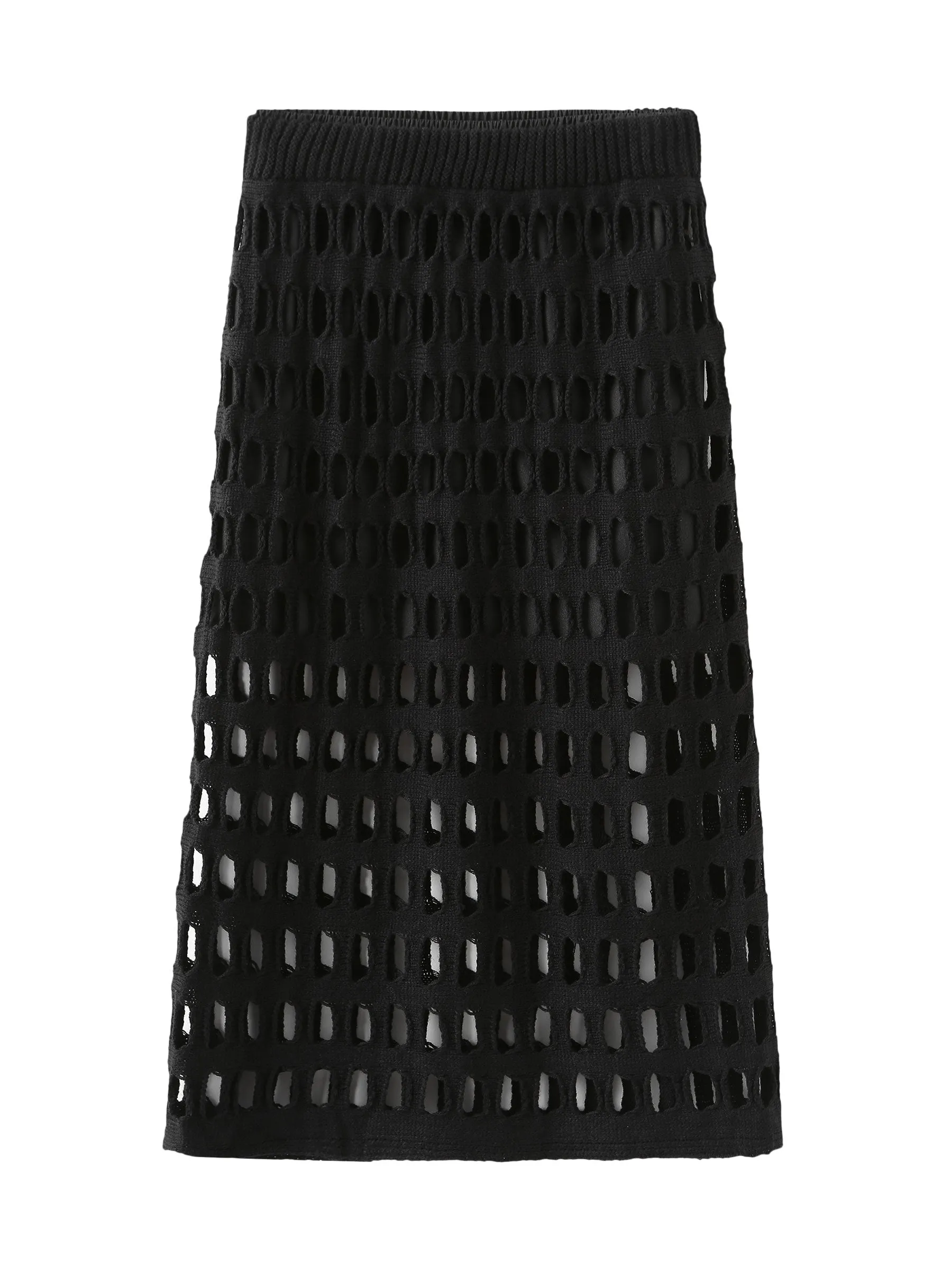 Large Mesh Midi Skirt
