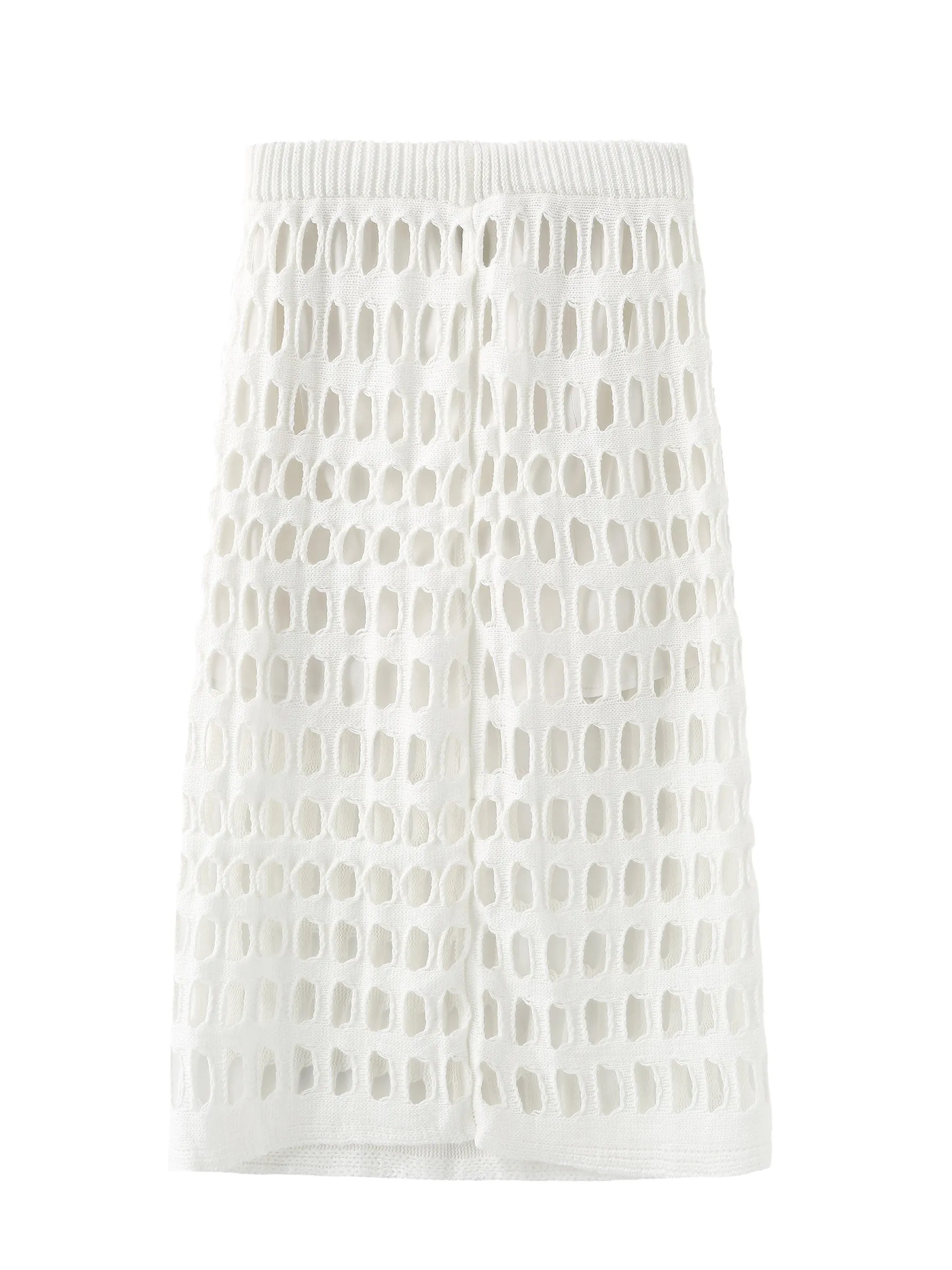 Large Mesh Midi Skirt
