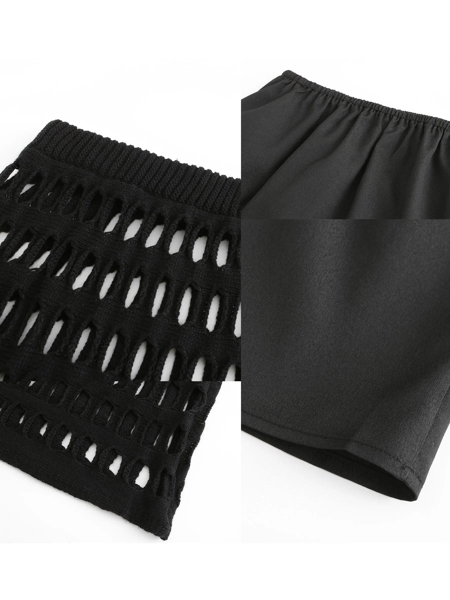 Large Mesh Midi Skirt