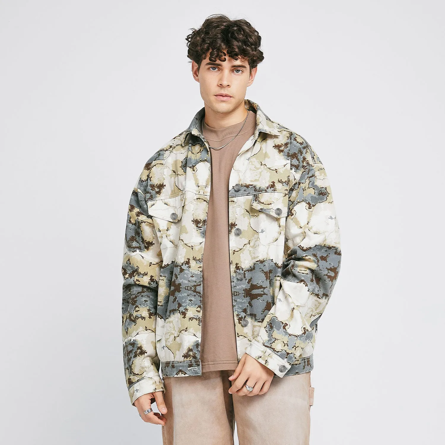 Marble Drill Light Jacket - Green