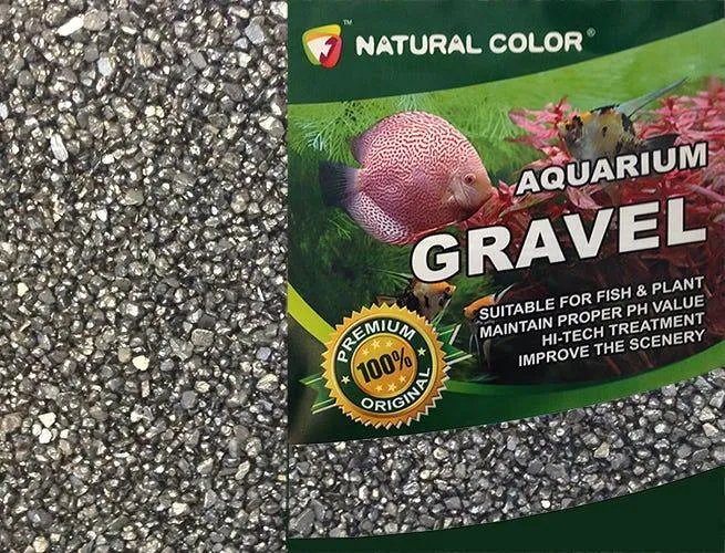 Natural Color Black Aquarium Gravel 2 - 3mm 2kg