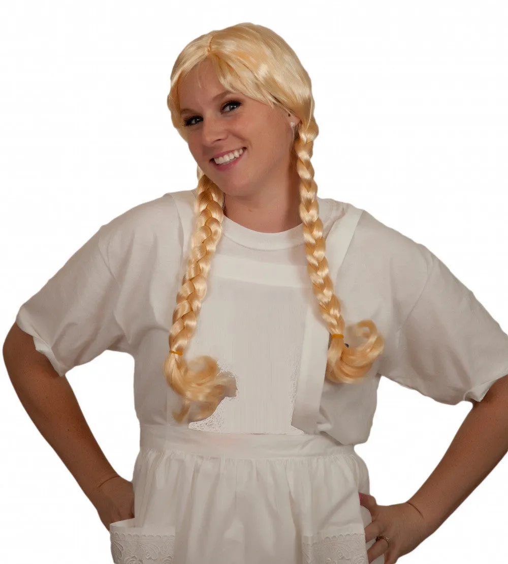 Oktoberfest Party Blond Costume Wig