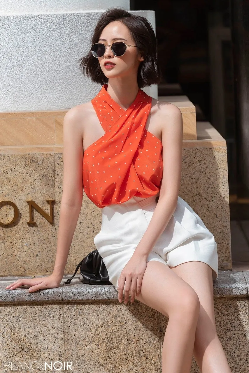 Orange Halter Top