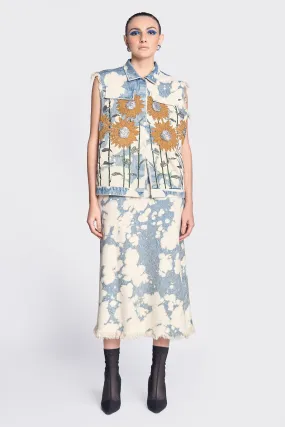 Pencil Skirt of (Sunflower Vest)