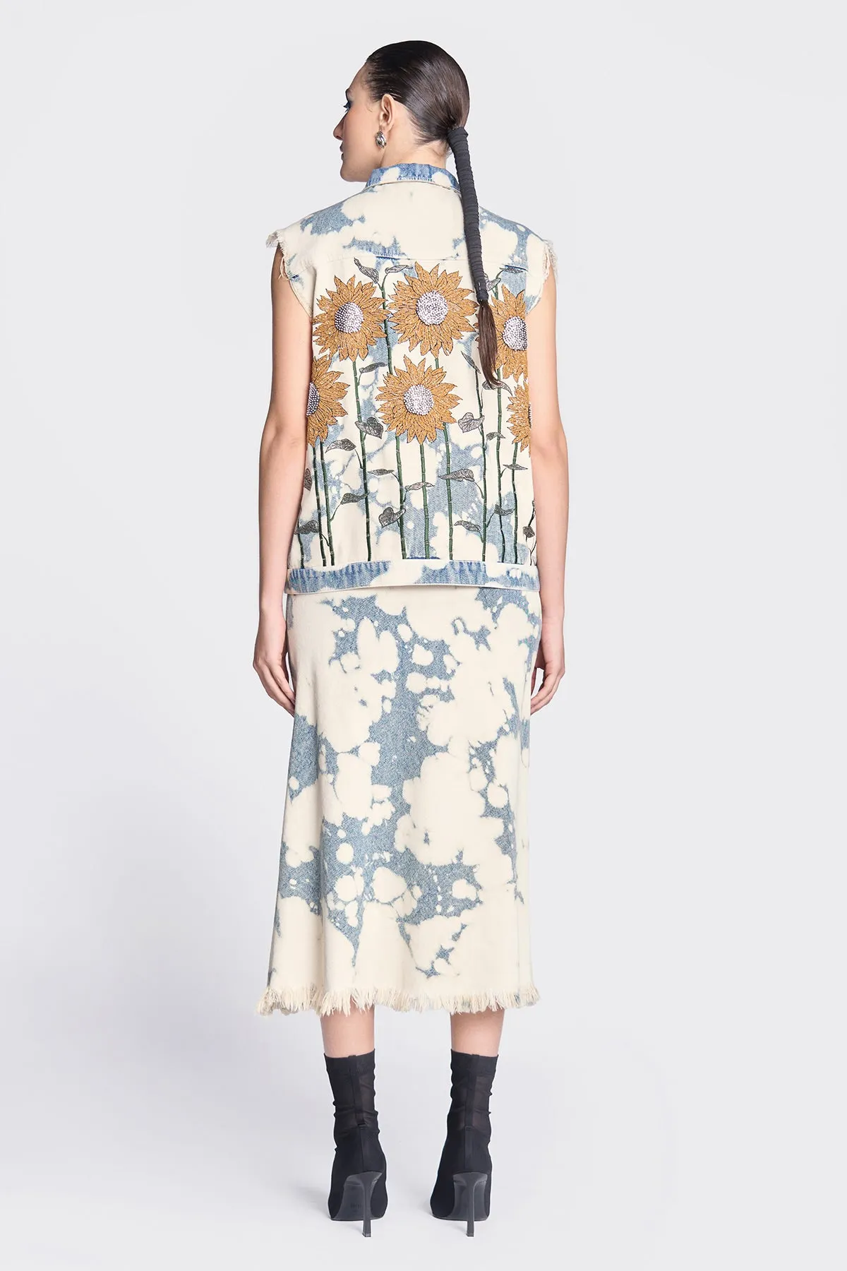 Pencil Skirt of (Sunflower Vest)