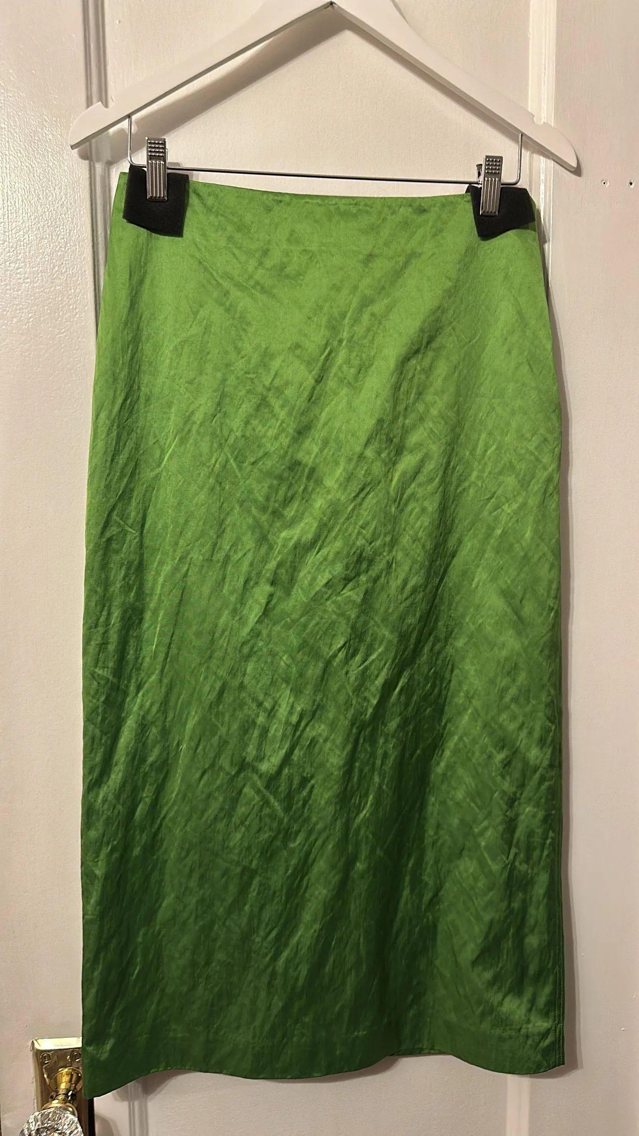 'Phoebe' Satin Midi Skirt