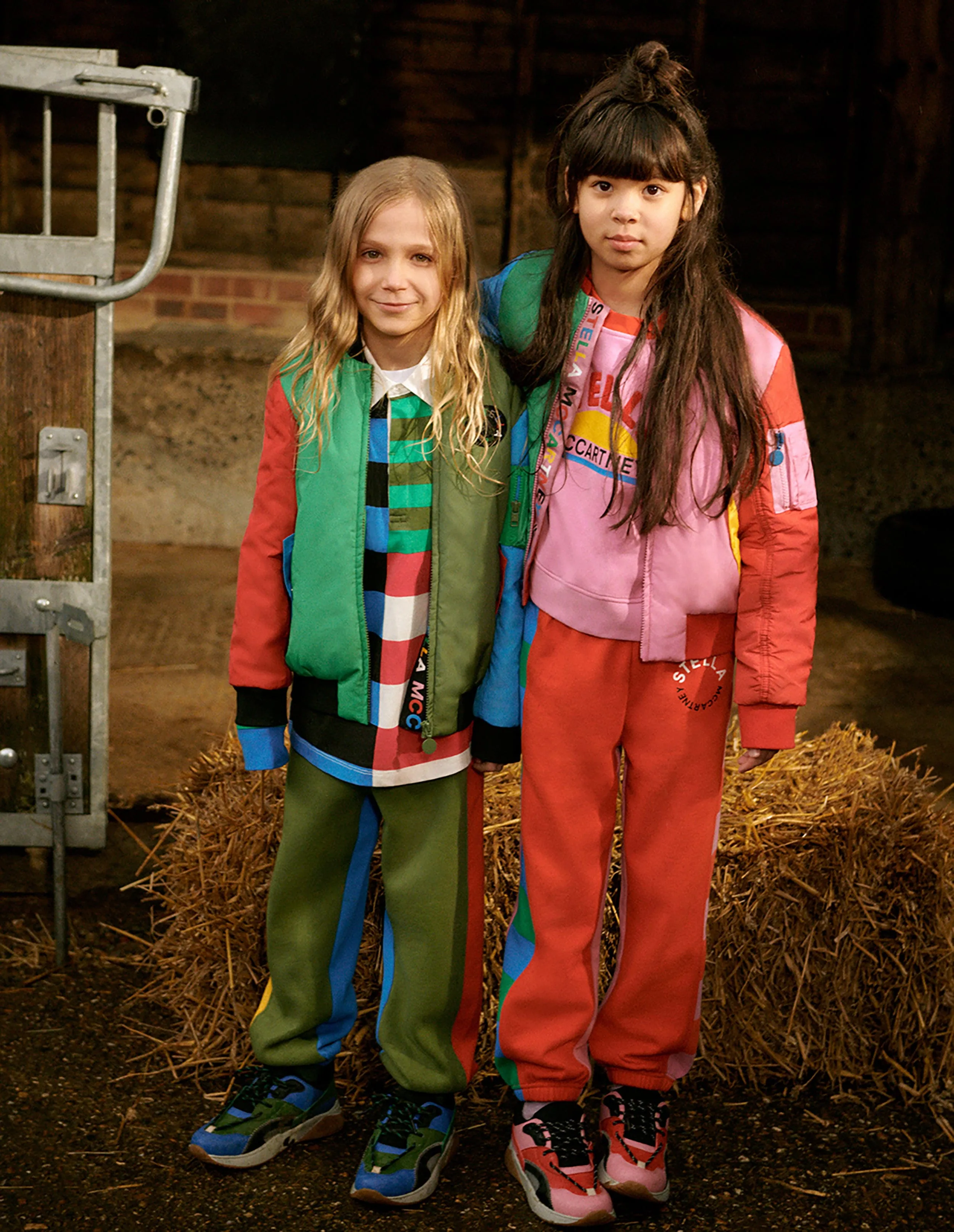 Stella McCartney Boys Colourblock Bomber Jacket in Multicolour