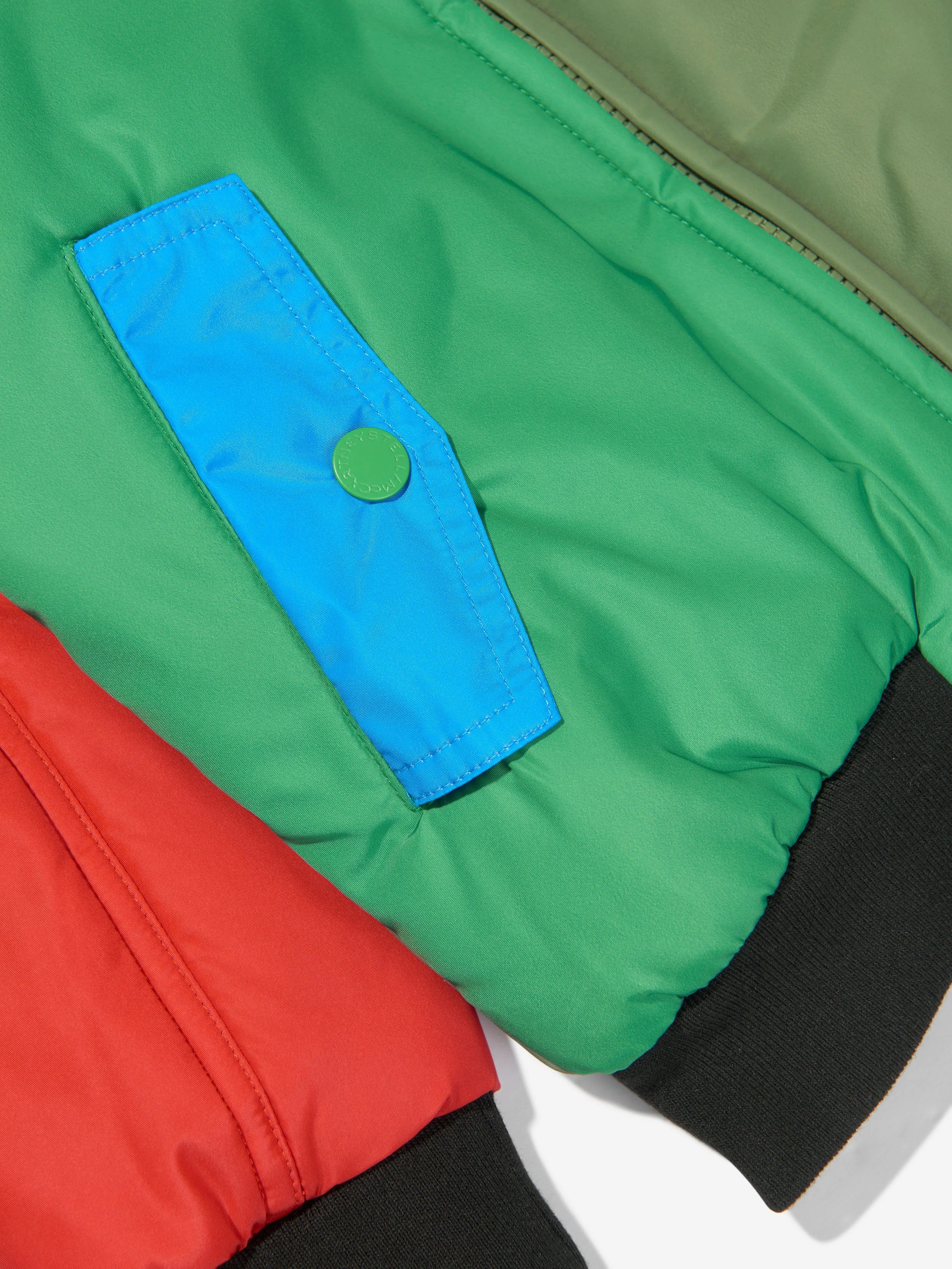 Stella McCartney Boys Colourblock Bomber Jacket in Multicolour