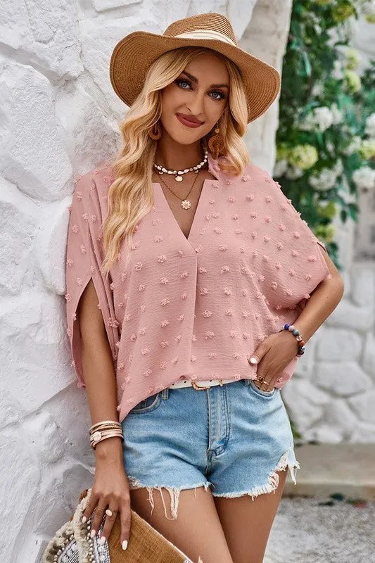 Swiss Bliss Dolman Blouse