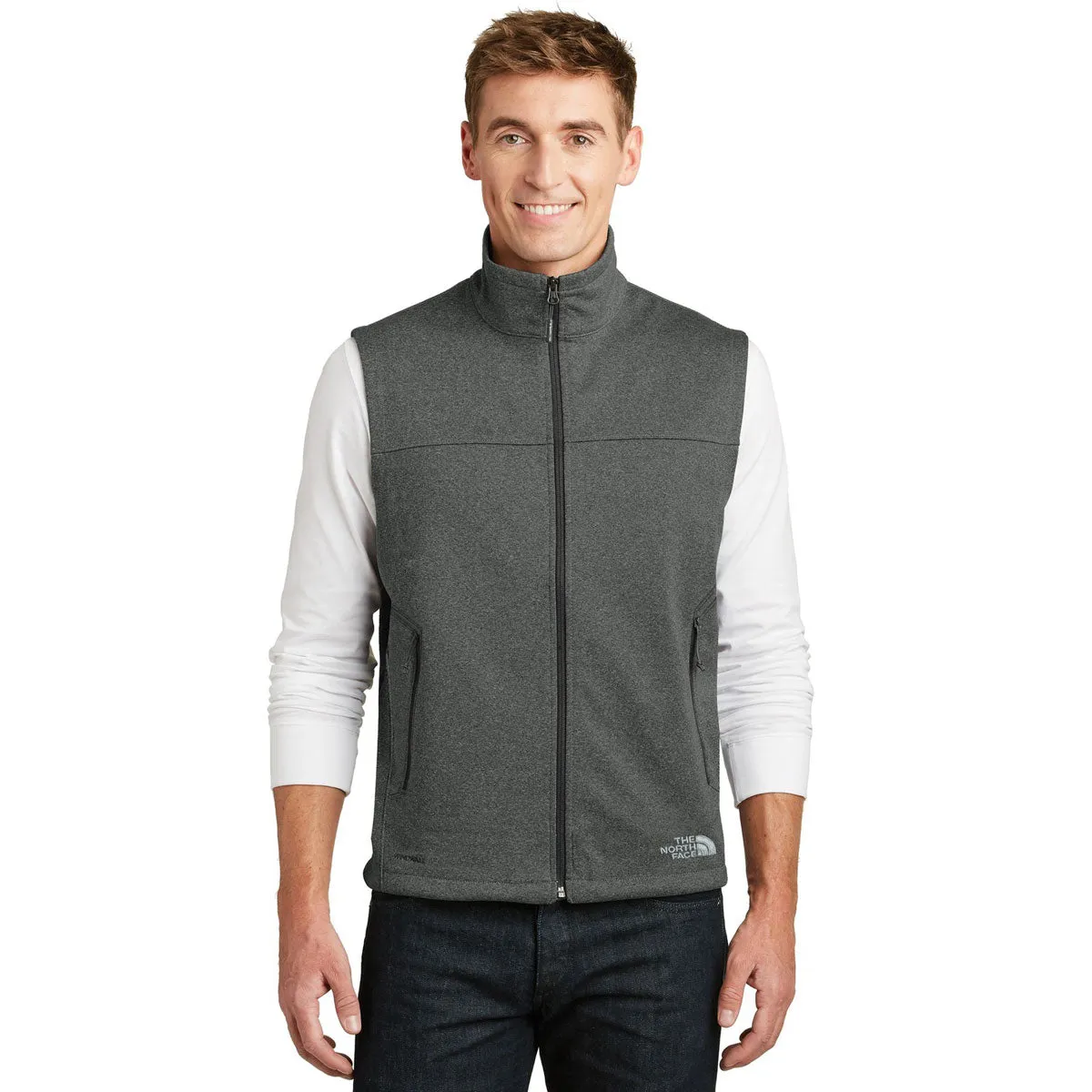 The North Face Men's TNF Dark Grey Heather Ridgeline Soft Shell Vest