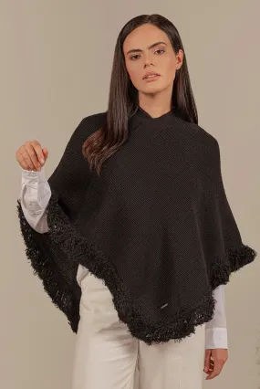 Ufficio Poncho Baby Alpaca Color Black