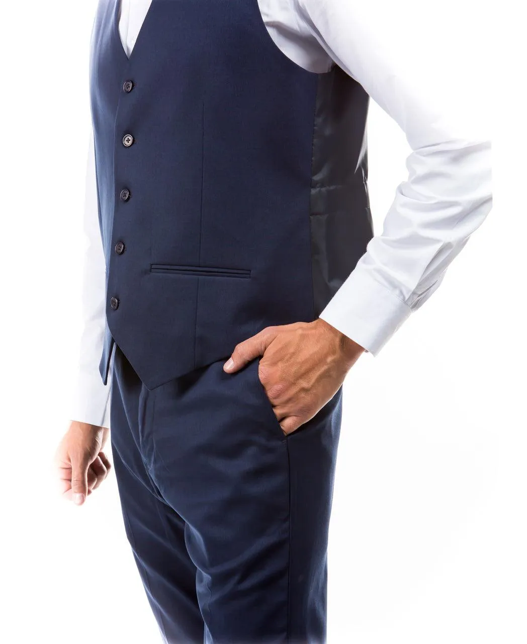 Zegarie Slim Fit Suit Separates Vest, Deep Ocean Blue